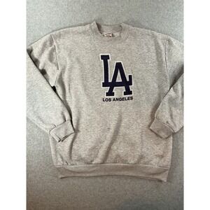 Vintage Hill LA Los Angeles Sweatshirt Mens Large Gray Crewneck Made in USA 888